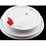 Cup Cover white + pink heart plug